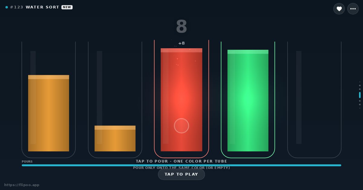WATER SORT gameplay